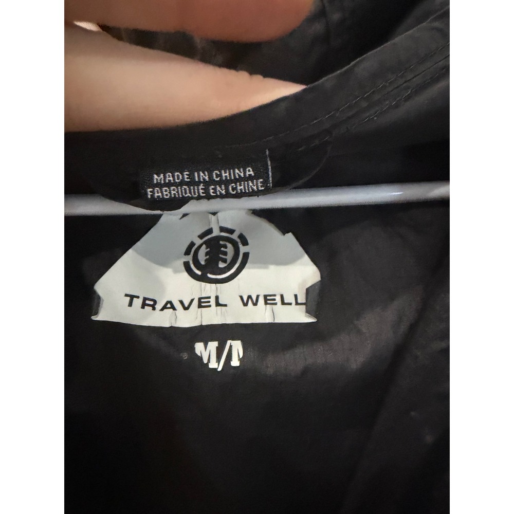 Element Travel Well Windbreaker Mens Medium Camo Black Half Zip Anorak M742JAPT - Picture 2 of 6